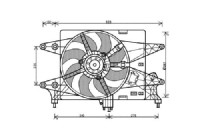 Cooling fan 3485115 Diederichs