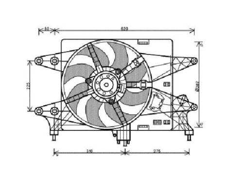 Cooling fan 3485115 Diederichs