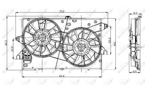 Cooling fan 47003 NRF, Image 2