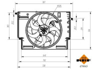 Cooling fan 470045 NRF