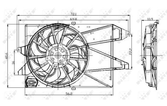 Cooling fan 47005 NRF, Image 2