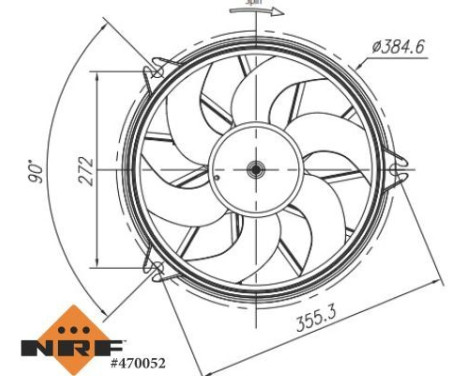 Cooling fan 470052 NRF, Image 2