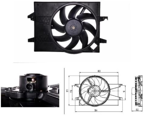 Cooling fan 47007 NRF