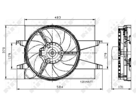 Cooling fan 47007 NRF, Image 3