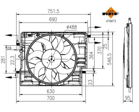 Cooling fan 470073 NRF, Image 5
