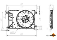 Cooling fan 470077 NRF