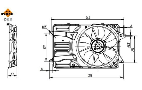 Cooling fan 470083 NRF, Image 5