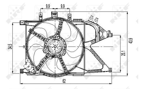 Cooling fan 47011 NRF