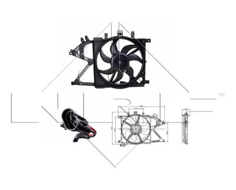 Cooling fan 47012 NRF, Image 2