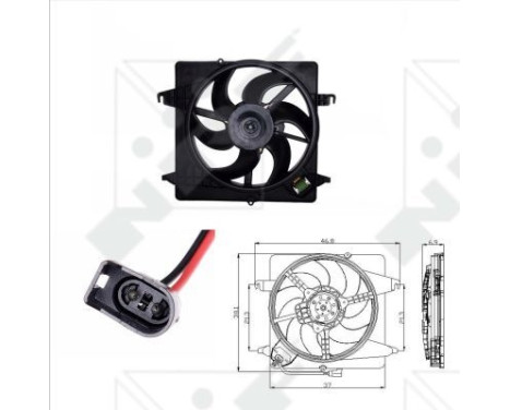 Cooling fan 47019 NRF, Image 2