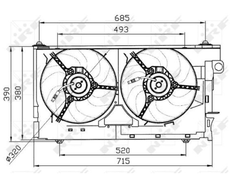 Cooling fan 47030 NRF