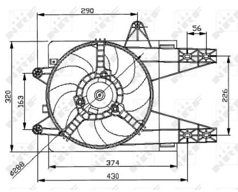 Cooling fan 47038 NRF
