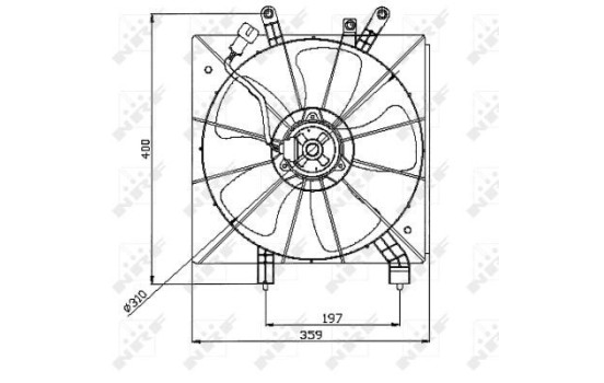 Cooling fan 47043 NRF, Image 2