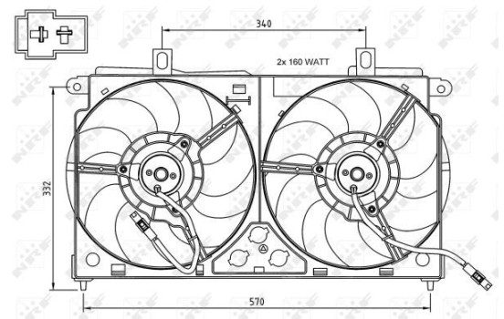 Cooling fan 47048 NRF