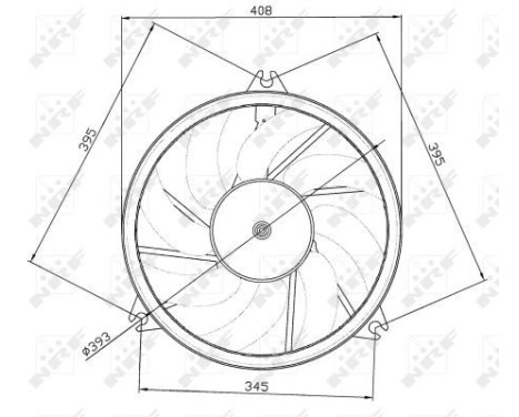 Cooling fan 47049 NRF