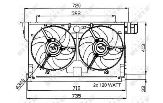 Cooling fan 47051 NRF, Image 3