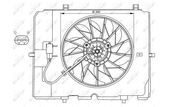 Cooling fan 47067 NRF, Image 2