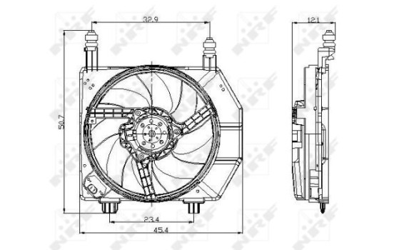 Cooling fan 47077 NRF, Image 2