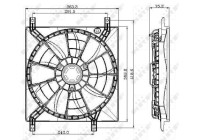 Cooling fan 47257 NRF