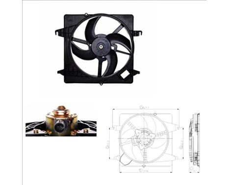 Cooling fan 47259 NRF