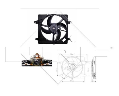 Cooling fan 47259 NRF, Image 2
