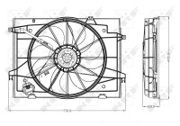 Cooling fan 47285 NRF