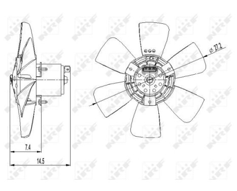 Cooling fan 47390 NRF, Image 3