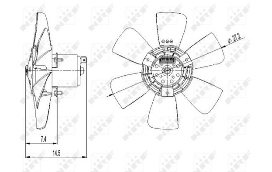 Cooling fan 47390 NRF, Image 2