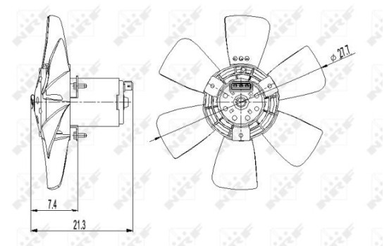 Cooling fan 47391 NRF, Image 2