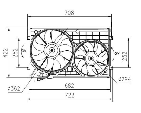 Cooling fan 47394 NRF