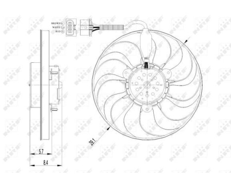 Cooling fan 47398 NRF
