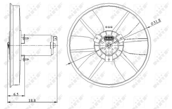 Cooling fan 47401 NRF, Image 2