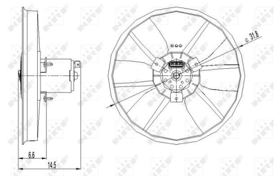 Cooling fan 47402 NRF, Image 2