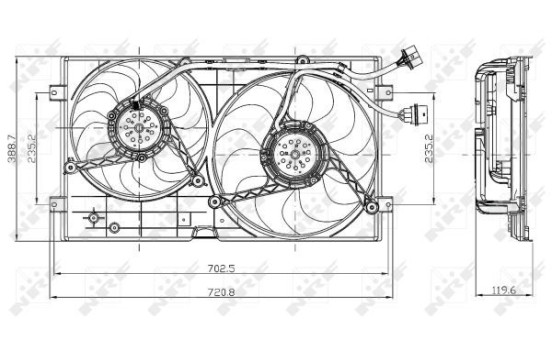 Cooling fan 47403 NRF, Image 2