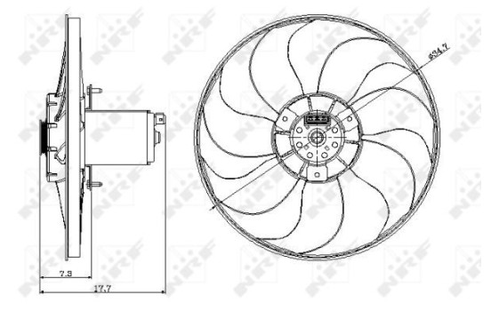 Cooling fan 47404 NRF