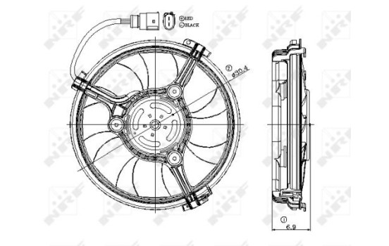 Cooling fan 47406 NRF, Image 2