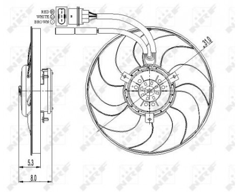 Cooling fan 47408 NRF, Image 2