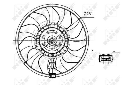 Cooling fan 47418 NRF, Image 2