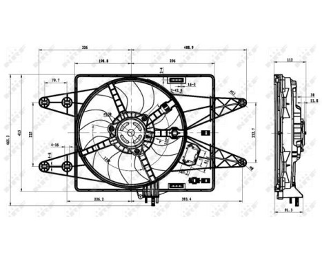 Cooling fan 47430 NRF, Image 3