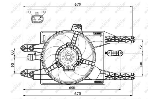 Cooling fan 47455 NRF, Image 3
