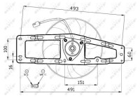 Cooling fan 47476 NRF