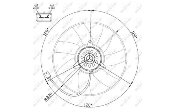 Cooling fan 47480 NRF, Image 3