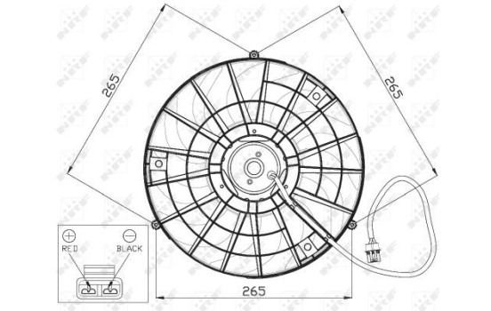 Cooling fan 47483 NRF, Image 2