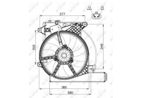 Cooling fan 47488 NRF