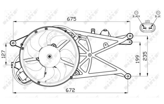 Cooling fan 47489 NRF, Image 3