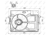 Cooling fan 47490 NRF