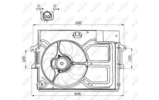 Cooling fan 47490 NRF, Image 2