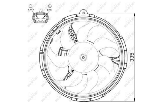 Cooling fan 47505 NRF, Image 2