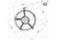 Cooling fan 47509 NRF