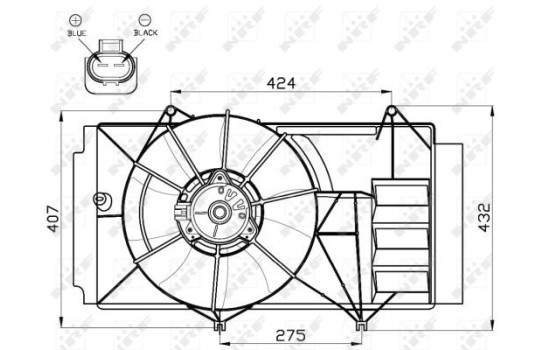 Cooling fan 47525 NRF, Image 2